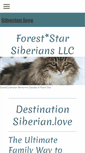 Mobile Screenshot of foreststarsiberians.com