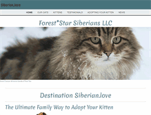 Tablet Screenshot of foreststarsiberians.com
